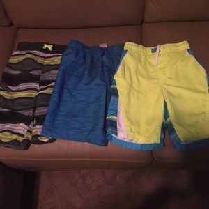 3 PAIRS BOY SWIM TRUNKS (SIZE 8)